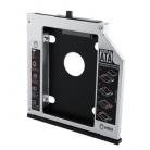 Universal 2.5 2nd 12.7mm SATA HDD Caddy ADAPTER BAY EXTERNAL 3.0 CASE ENCLOSURE FOR Cd Dvd Rom HP Lenovo 